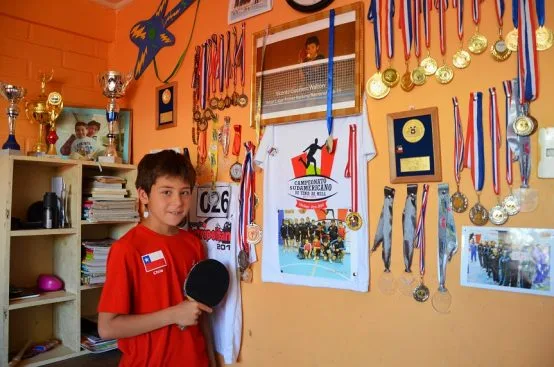 Vicente Guerrero: Campeón nacional de tenis de mesa y orgullo puentealtino
