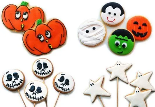 RECETA: Galletas bañadas con Decoraciones de Halloween