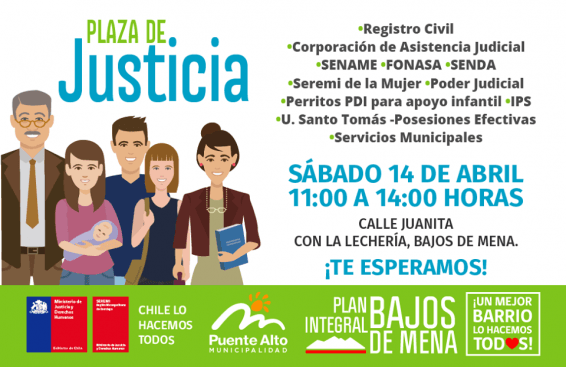 En Puente Alto se realizará la primera Plaza de la Justicia del 2018