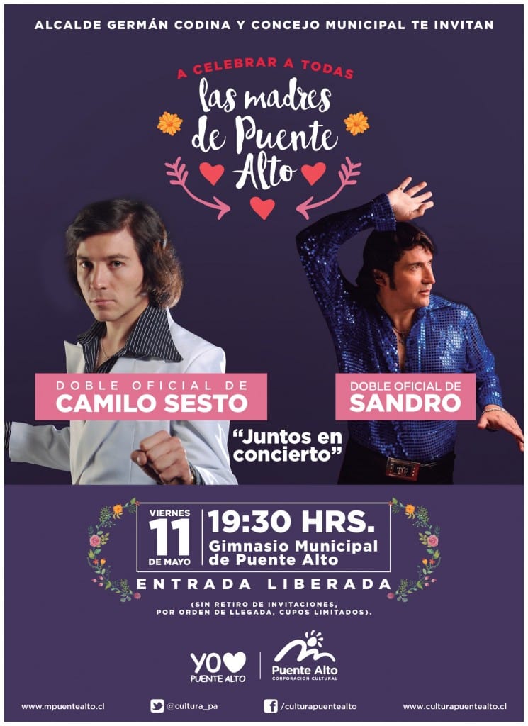 Celebra el día de la Madre junto a Sandro y Camilo Sesto