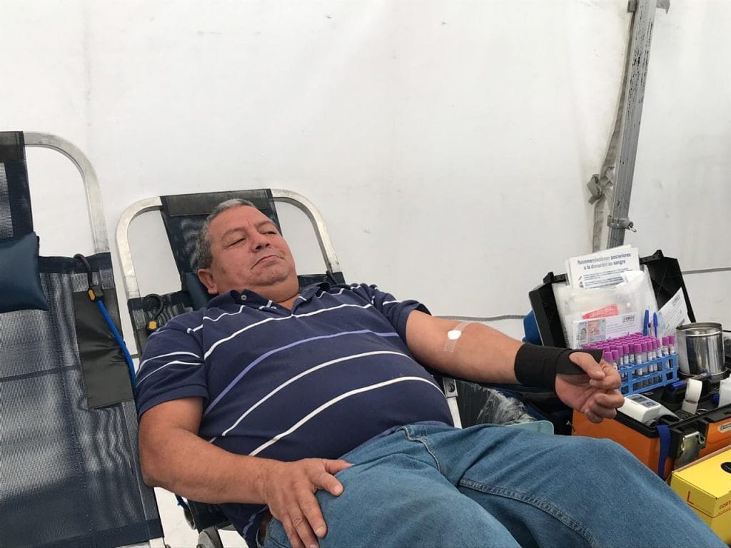 Colecta de sangre móvil en Plaza Puente Alto