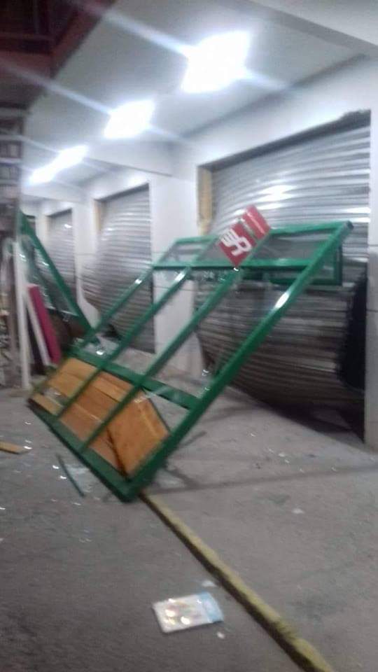 Robo frustrado dejó graves daño en local comercial