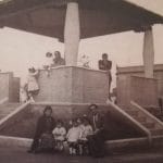 Foto: Plaza Manuel Rodríguez, Familia Cassis (1930)