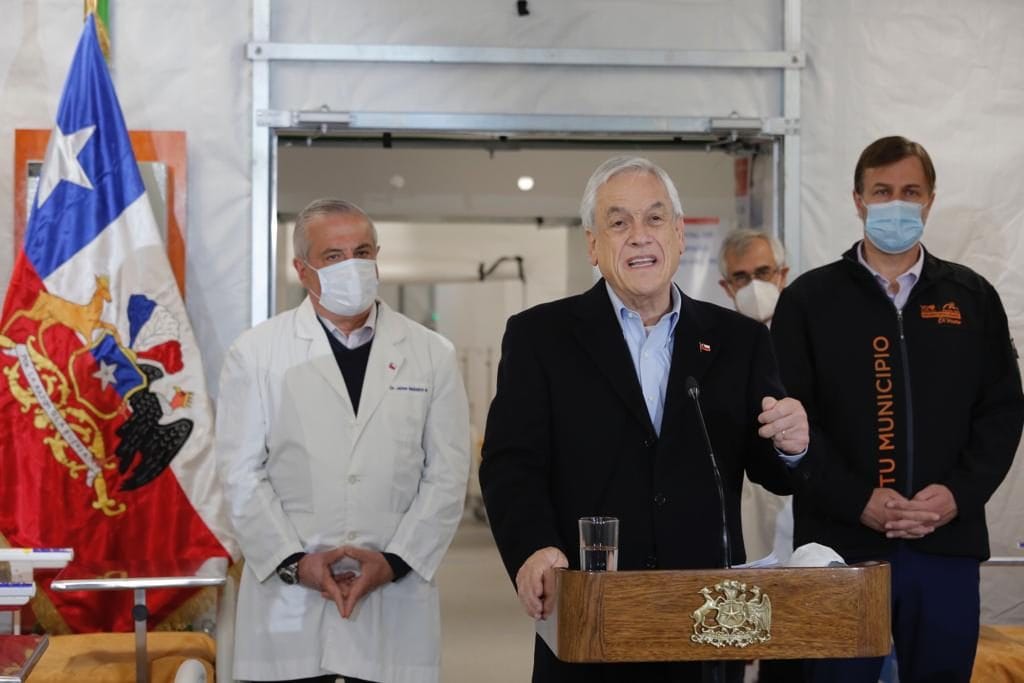 Presidente Sebastián Piñera inaugura hospital modular en Puente Alto