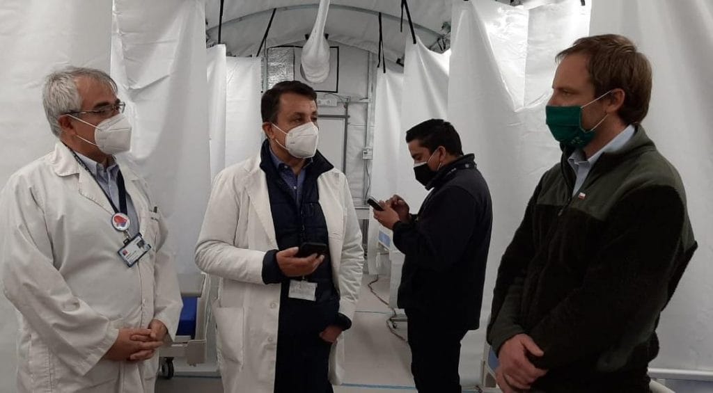 Subsecretario Arturo Zuñiga “hoy se realizaron las pruebas de climatización en el hospital modular del Sótero del Río”