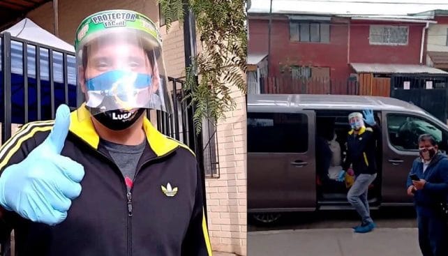 “Pancho” Saavedra llegó hasta Bajos de Mena en Puente Alto para colaborar con olla común