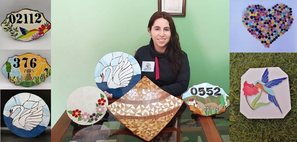 Mosaicos pame, un emprendimiento de delicados detalles en Puente Alto