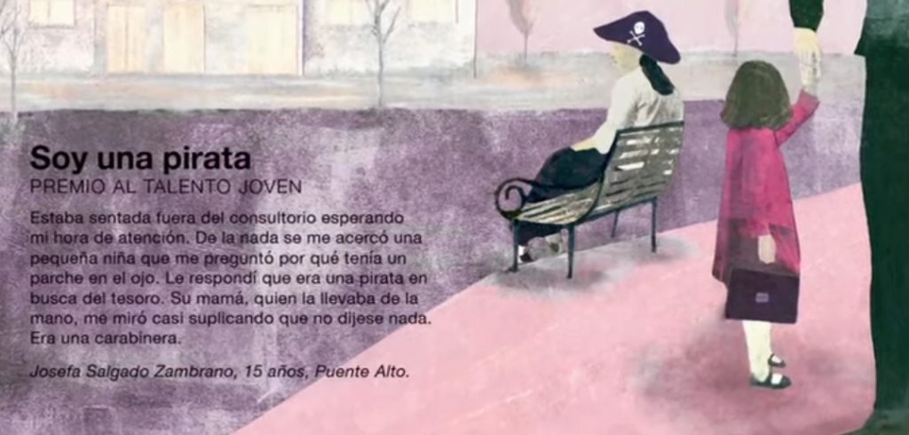 Puentealtina que ganó premio con historia sobre el estallido social está postulando a nuevo galardón