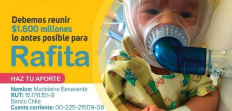 ¡A ayudar puentealtinos! Niño chileno requiere del remedio más caro del mundo para sobrevivir