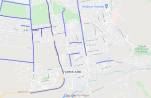mapa ciclovias puente alto