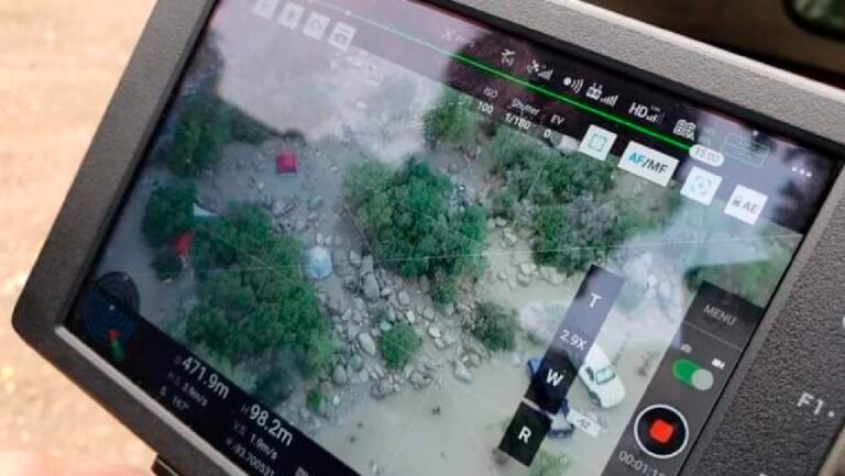 Con drones monitorean presencia de campistas en San José de Maipo