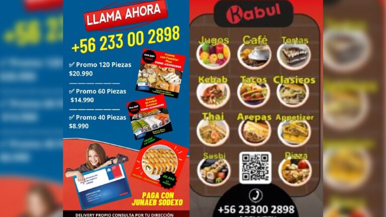 Kabul Restaurante: activa sus ventas desde marzo con la tarjeta Junaeb