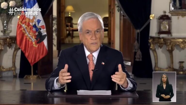 Presidente Piñera anunció nuevas medidas económicas para comunas en cuarentena
