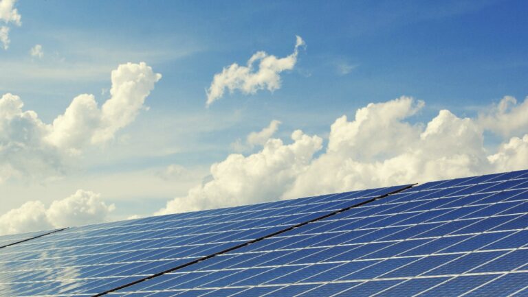 Imagen de un panel fotovoltaico