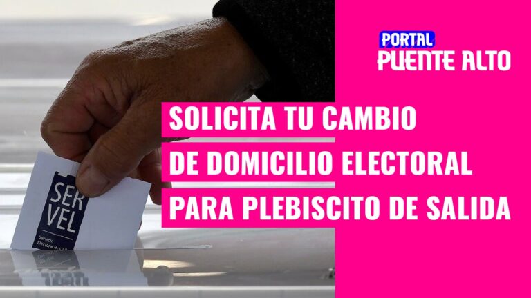 Vecinos de Puente Alto podrán solicitar cambio de domicilio electoral para Plebiscito de Salida