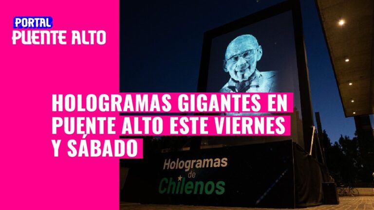 Hologramas gigantes se exhibirán en Plaza de Puente Alto este viernes y sábado