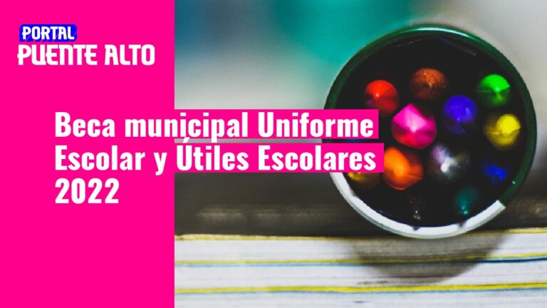 Comenzó postulación a beca municipal de Uniforme y Útiles Escolares 2022