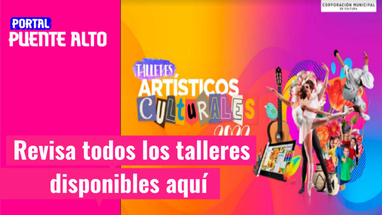 Este lunes comienzan las inscripciones a los talleres de la Corporación Cultural de Puente Alto