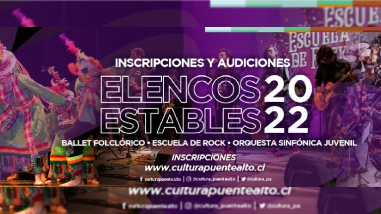 ¡Ya puedes ser parte de los Elencos Estables del Centro Cultural de Puente Alto este 2022!