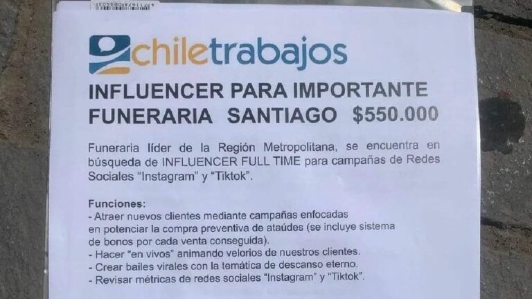 “Influencer para importante funeraria”: este es el meme que confundió a todos en Puente Alto