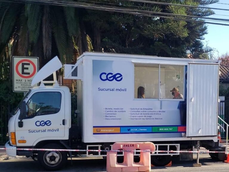 Oficina móvil de CGE realizará atención comercial el viernes 1 de abril en Villa San Ramón de Pirque