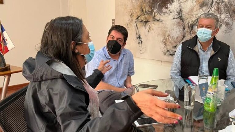 Delegada Presidencial Marcela Mella coordina trabajo en terreno con autoridades locales