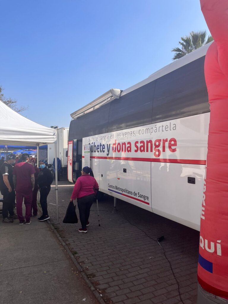 Bus de Donación de Sangre estuvo hoy en Puente Alto
