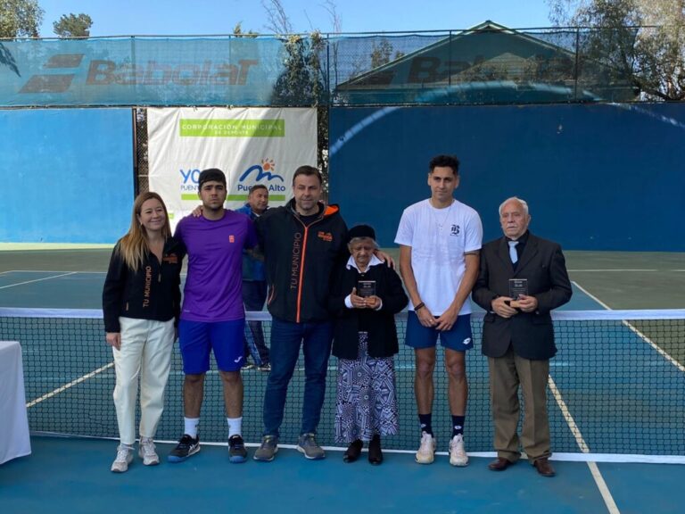 Se llevó a cabo la ceremonia en honor a Jesús Jaramillo en el Court Central de Tenis de Puente Alto