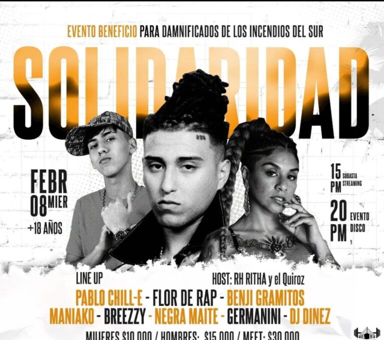 Pablo Chill-e, Pablito Pesadilla y Breezyy: Artistas puentealtinos participarán de concierto a beneficio de damnificados en el sur