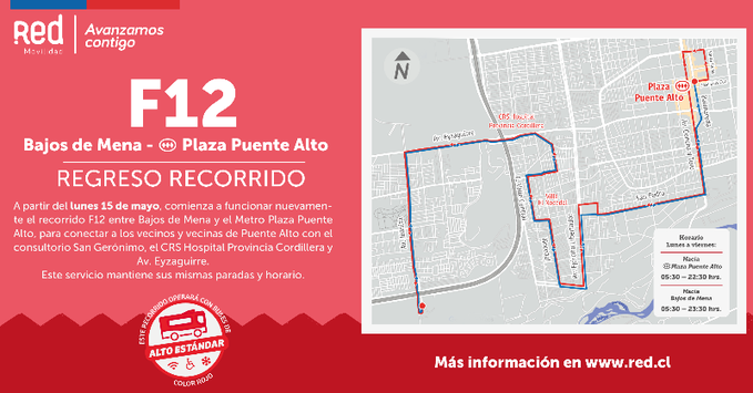 Atención puentealtinos/as: volvió la solicitada f12