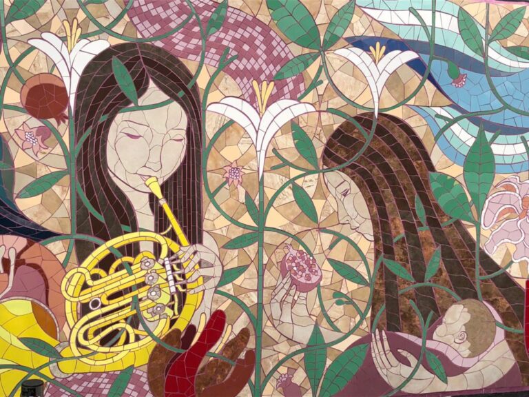 Se inauguró un nuevo mosaico en el Centro de la Mujer de Puente Alto