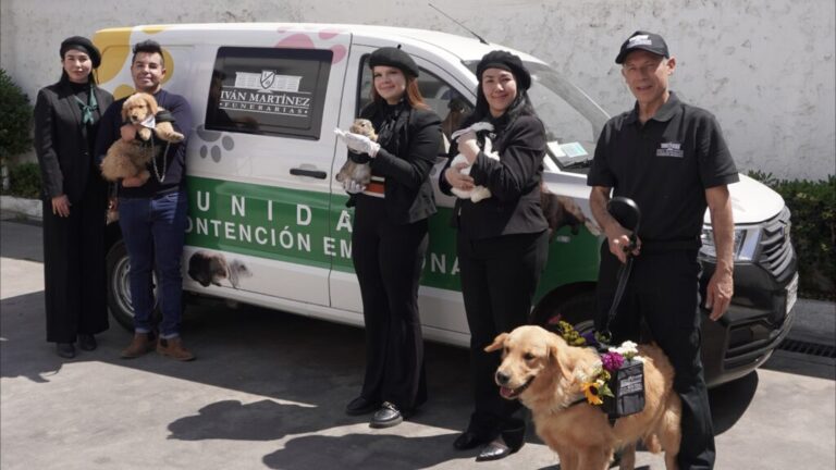 Funeraria Iván Martínez crea Unidad de Contención Emocional con perritos, conejos y un gatito