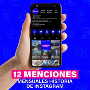 12 menciones mensuales historias instagram ppuentealto