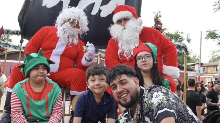 Alegría para los más pequeños: Cantante urbano Julianno Sosa organizó fiesta de Navidad en Puente Alto