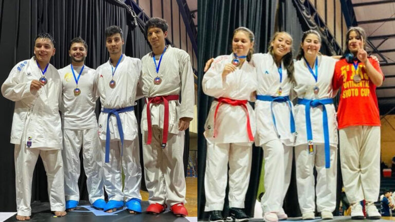 ¡Con más de 20 medallas!: Taller de karate de Puente Alto triunfó en el Campeonato Zonal