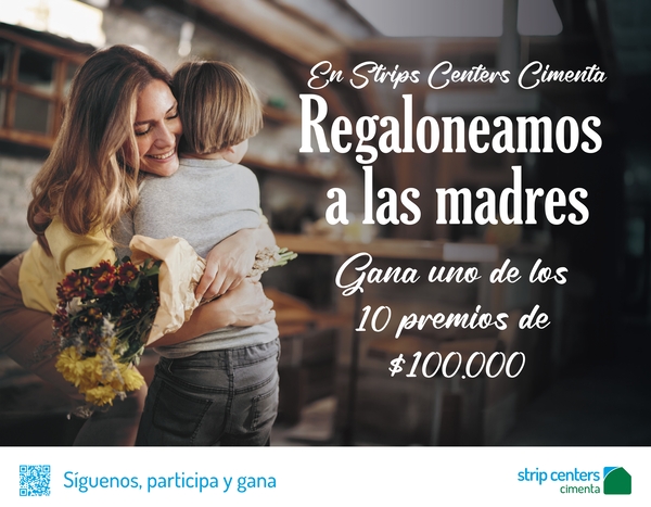 Cimenta te invita a celebrar el día de la madre con 10 premios de $100.000 pesos