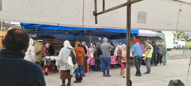 Ferias de Puente Alto se organizan para entregar platos de comida