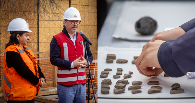 En trazado que conecta Puente Alto con Santiago Centro: Metro informa hallazgos arqueológicos en plena construcción de Línea 9