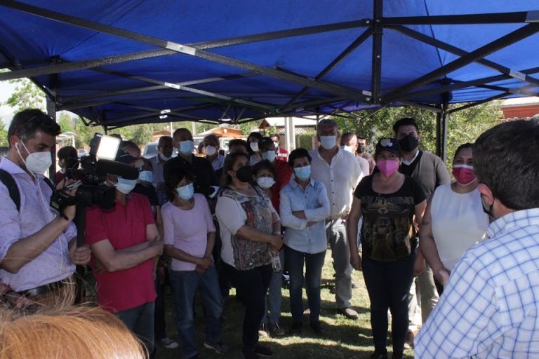 Villorrio de Los Álamos de El Llano celebra el inicio de la planta de tratamiento y alcantarillado