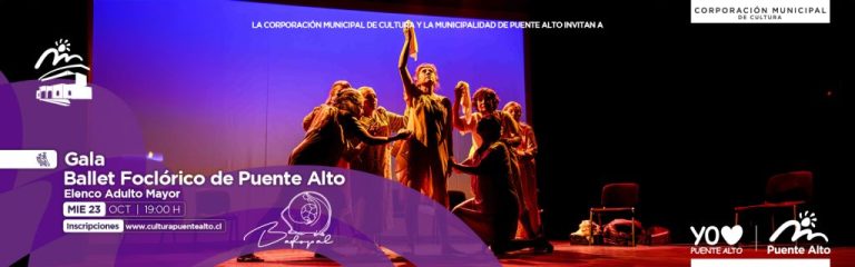 En Centro Cultural de la comuna: Se realizará Gala Elenco Adulto Mayor del Ballet Folclórico de Puente Alto