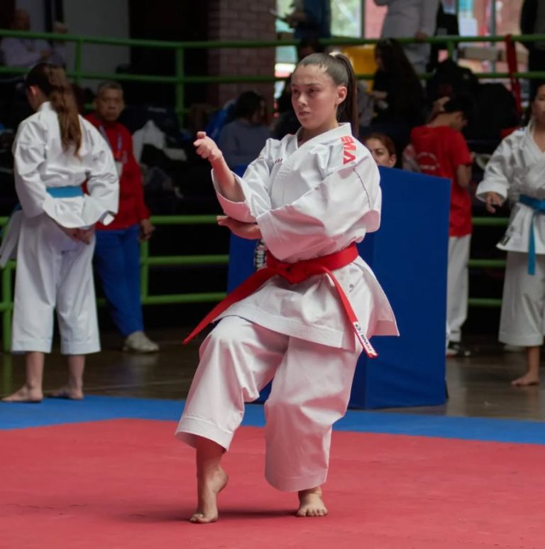 Isidora Salinas, orgullo puentealtino: medallista sudamericana y promesa del karate chileno
