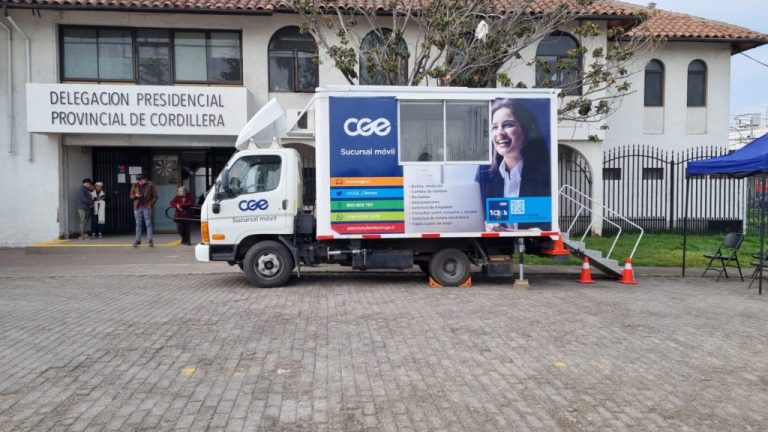 CGE informa atención comercial de su oficina móvil en Pirque y Puente Alto en la Provincia Cordillera