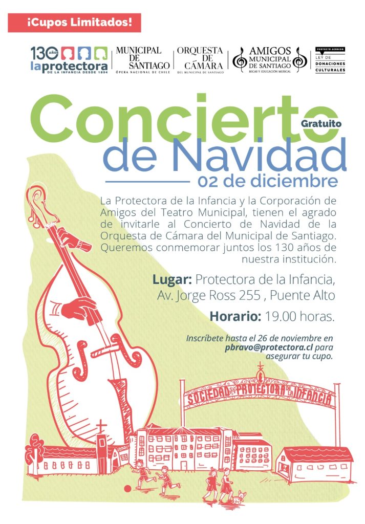 Se realizará Concierto de Navidad en La Protectora de la Infancia