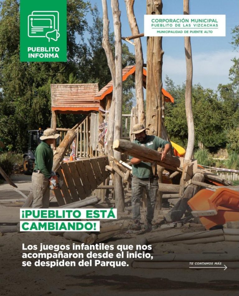 Transformación en el Pueblito de Las Vizcachas: Remoción de juegos infantiles dará lugar a nuevo aviario educativo