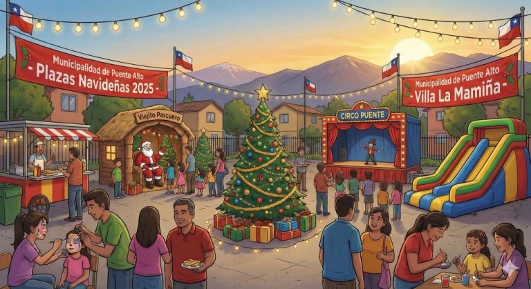 Municipalidad de Puente Alto da inicio a las Plazas Navideñas 2025 con una semana llena de magia y actividades familiares