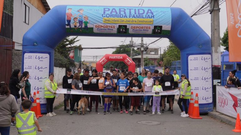 Vida sana y encuentro comunitario marcaron corrida del Jardín Infantil San José de la Construcción en Puente Alto