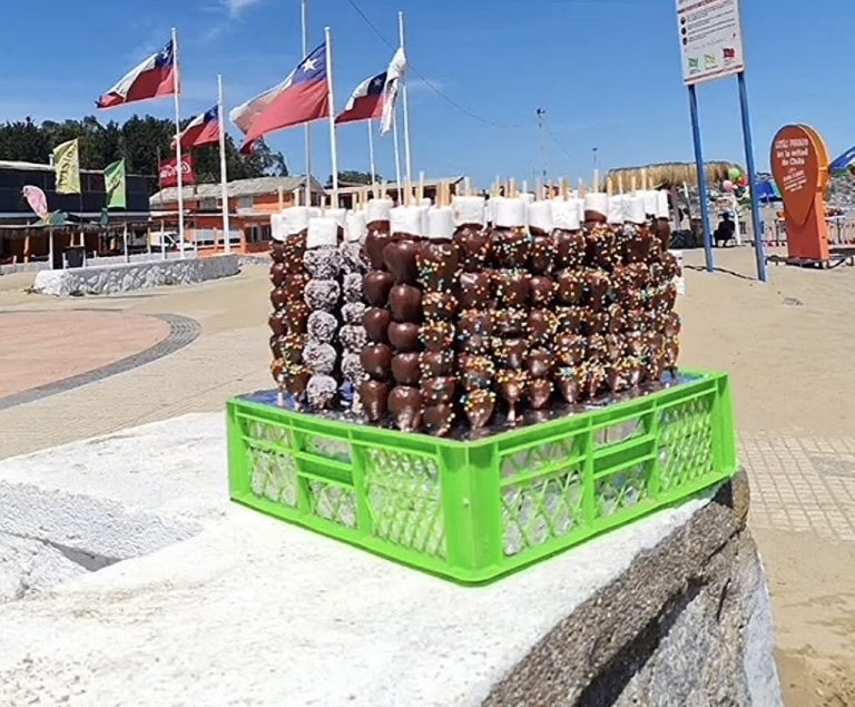 Fiscalización en playas alerta por frutillas con cobertura que podría ser cera y retiran media tonelada de comida ilegal en El Tabo Fiscalización en playas alerta por frutillas con cobertura que podría ser cera y retiran media tonelada de comida ilegal en El Tabo