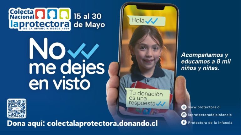 ¡Puente Alto!: La Protectora de la Infancia lanza su Colecta 2026 “No me dejes en visto”