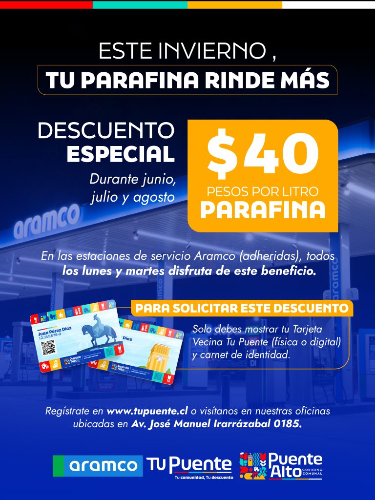 Municipalidad de Puente Alto apoya a sus vecinos este invierno con descuento en parafina