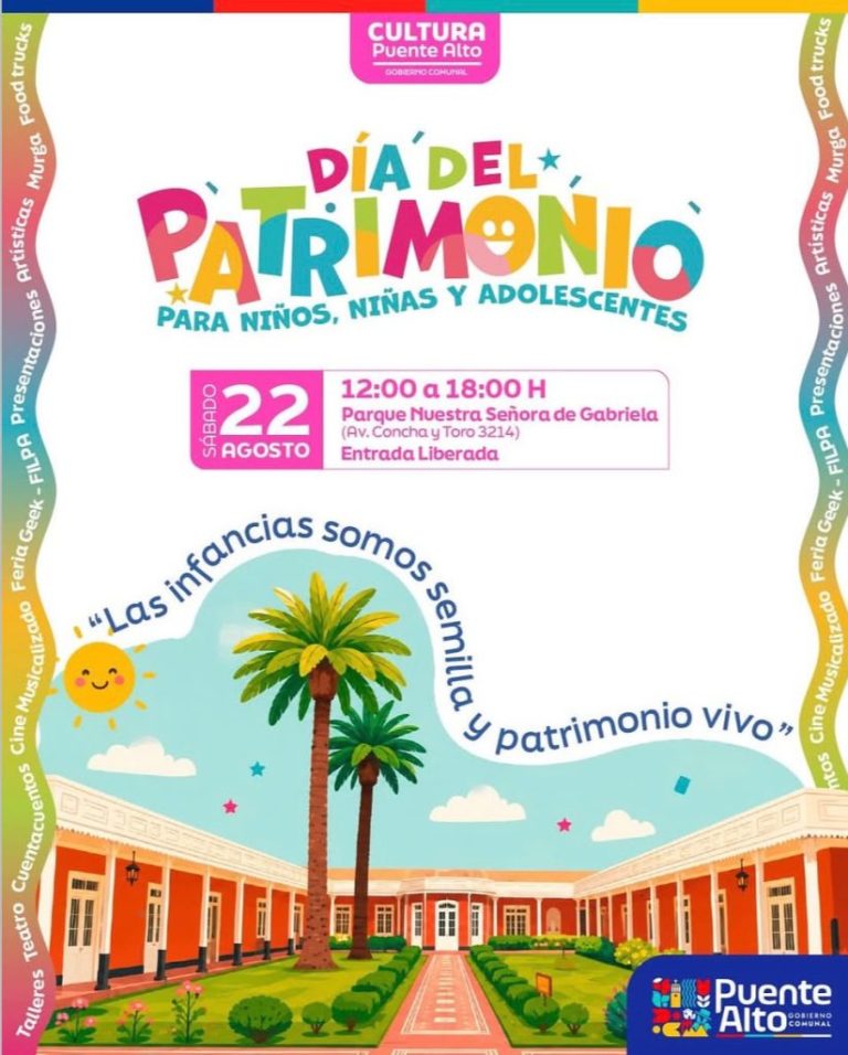 Puente Alto celebrará el Día del Patrimonio para niños, niñas y adolescentes